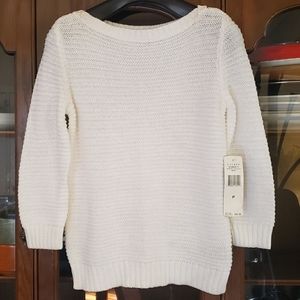 Petite White Ralph Lauren Sweater